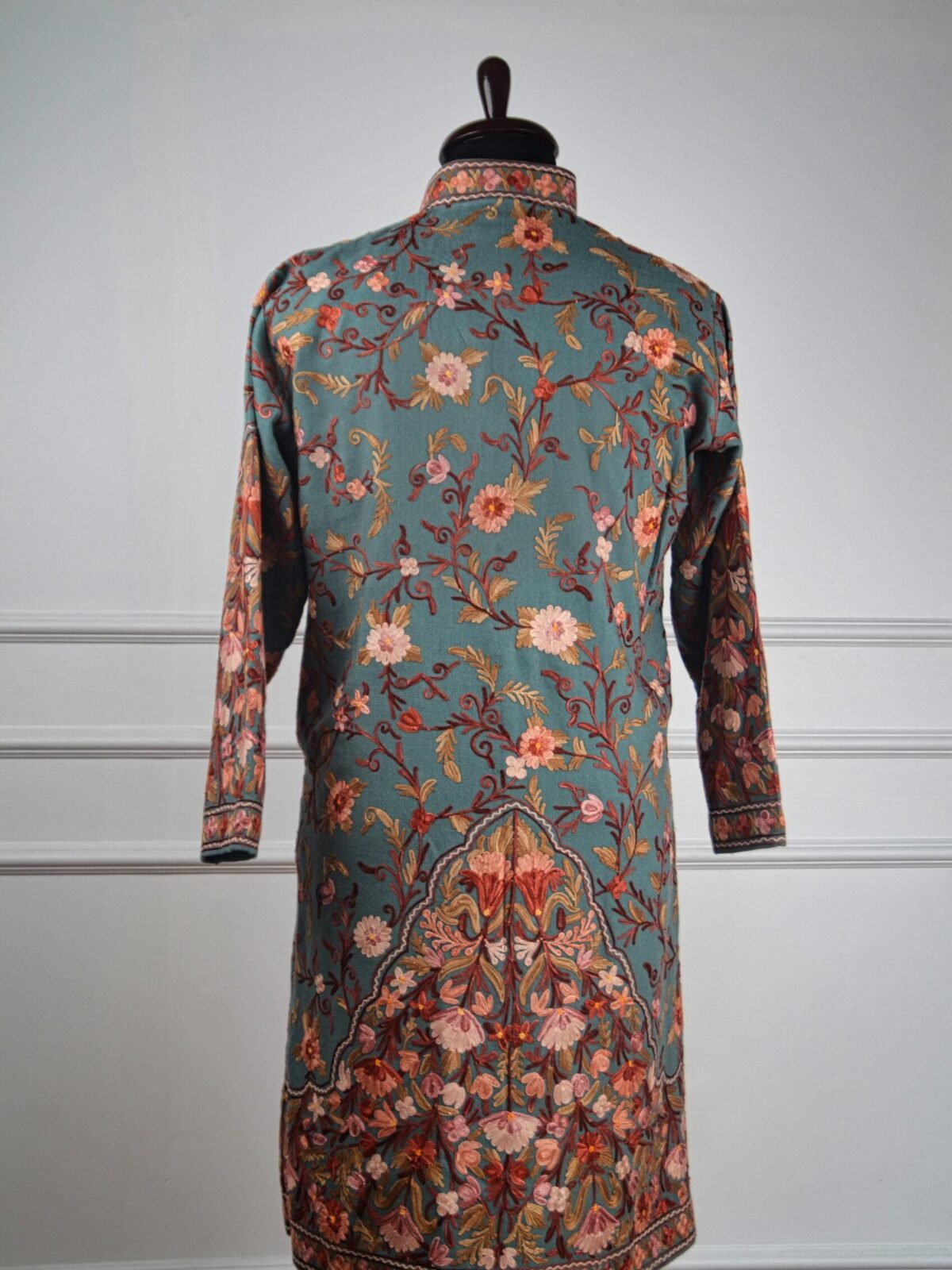 The Autumn Reverie Kashmiri Long Acro Woollen Jacket