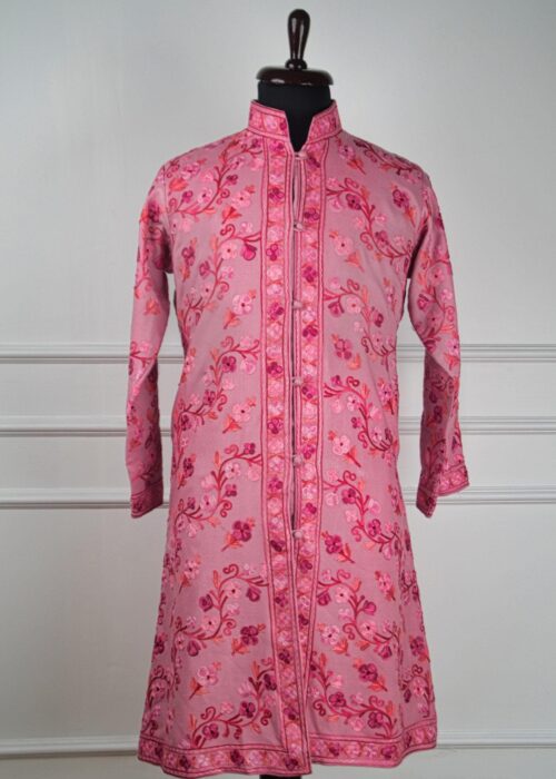 The Blush Valley Kashmiri Long Woollen Jacket