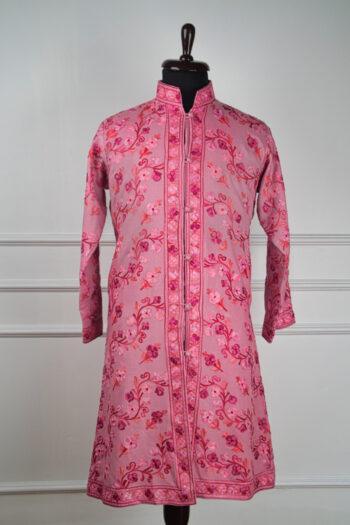 The Blush Valley Kashmiri Long Woollen Jacket