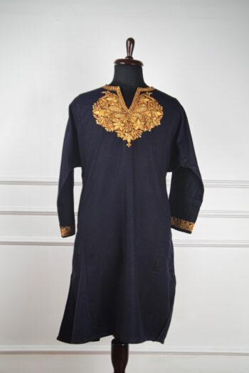 DSC_0936-scaled-350x525 Sunehri Shaam Kashmiri Tilla Work Pheran