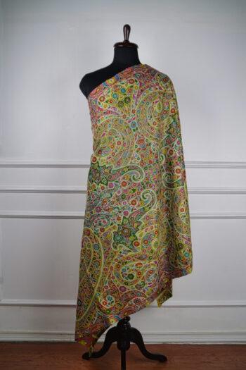 Meadow Mosaic Wool Shawl