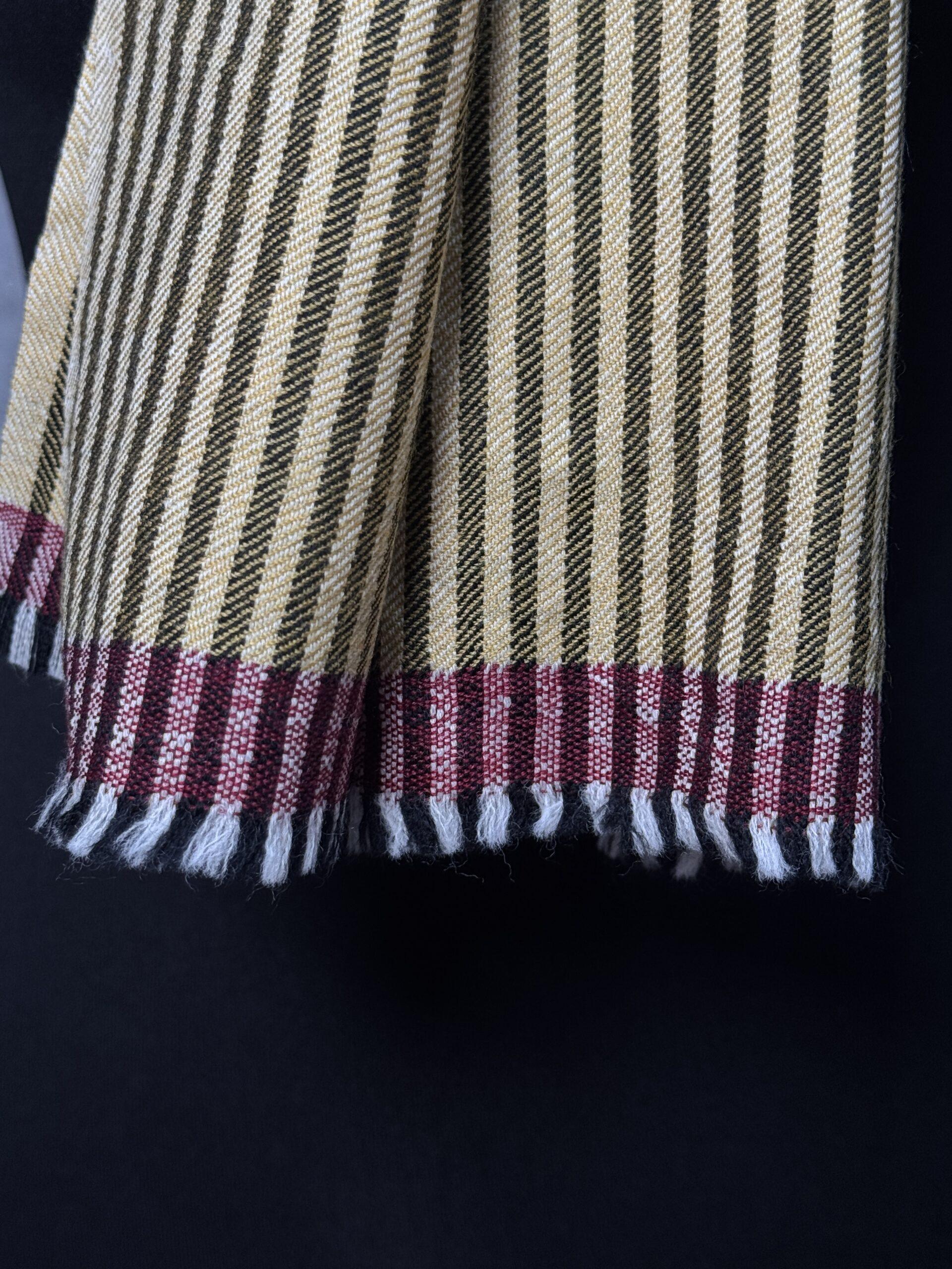IMG_5331-scaled-600x800 Rustic Heritage Hand-Woven Wool Scarf - Image 3