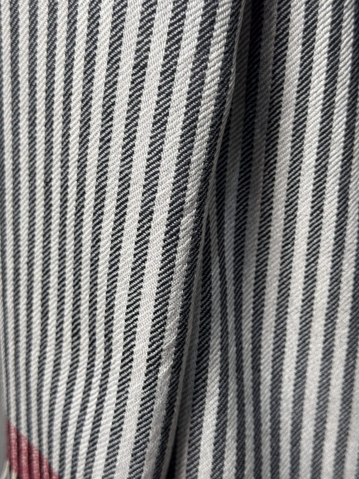 Crimson Check Classic Wool Scarf