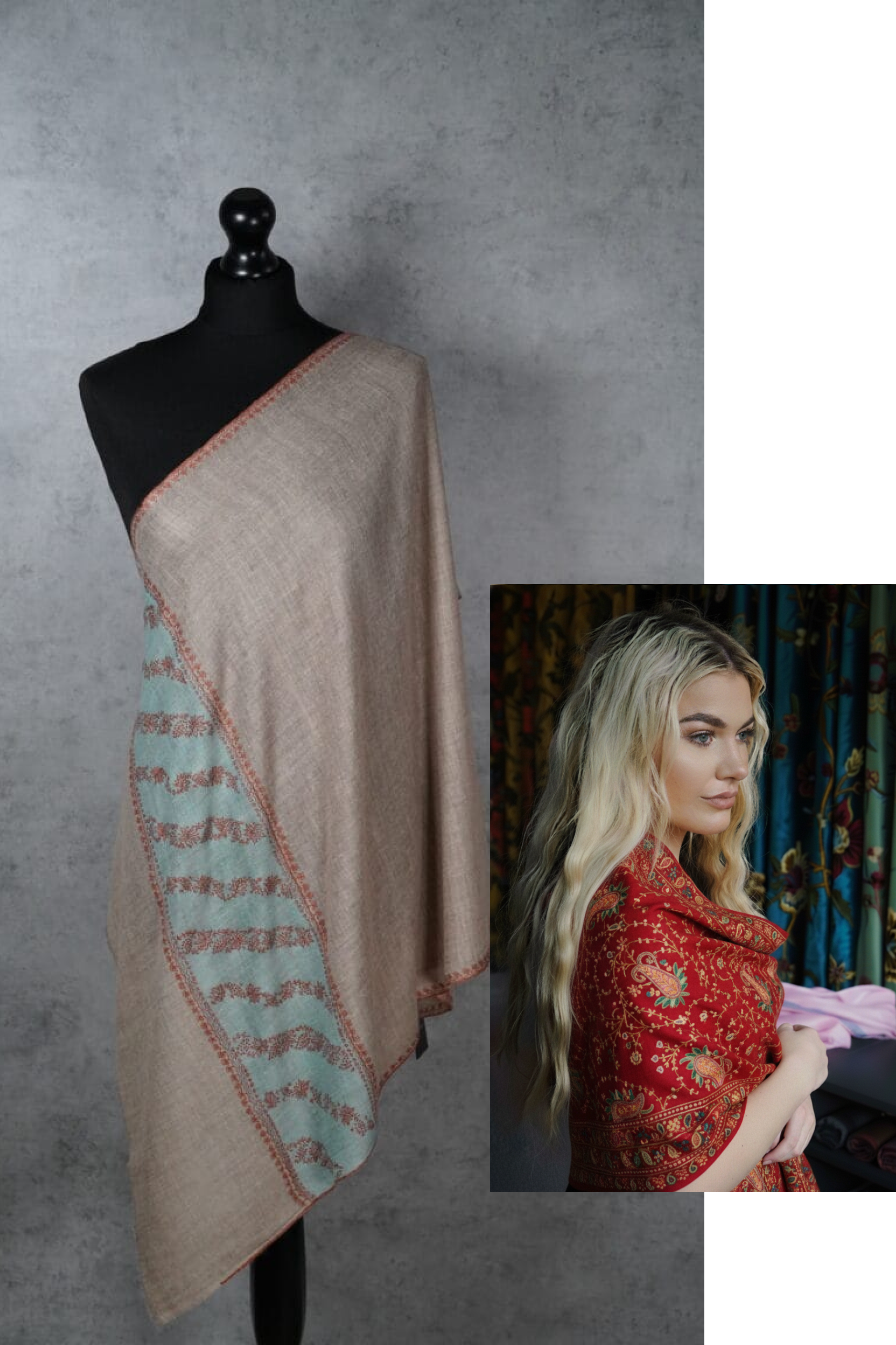 Luxury Handwoven Pashmina Shawl – Artisan Craftsmanship