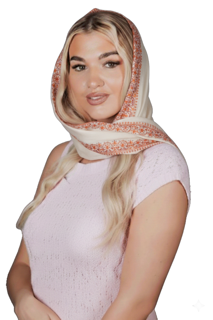 Artisanal Embroidered Pashmina Scarf