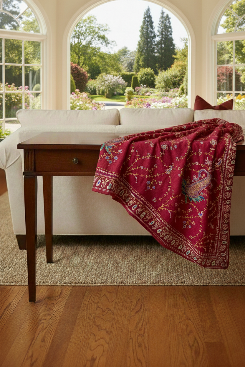 Authentic Kashmiri Pashmina Scarf – Handcrafted Elegance