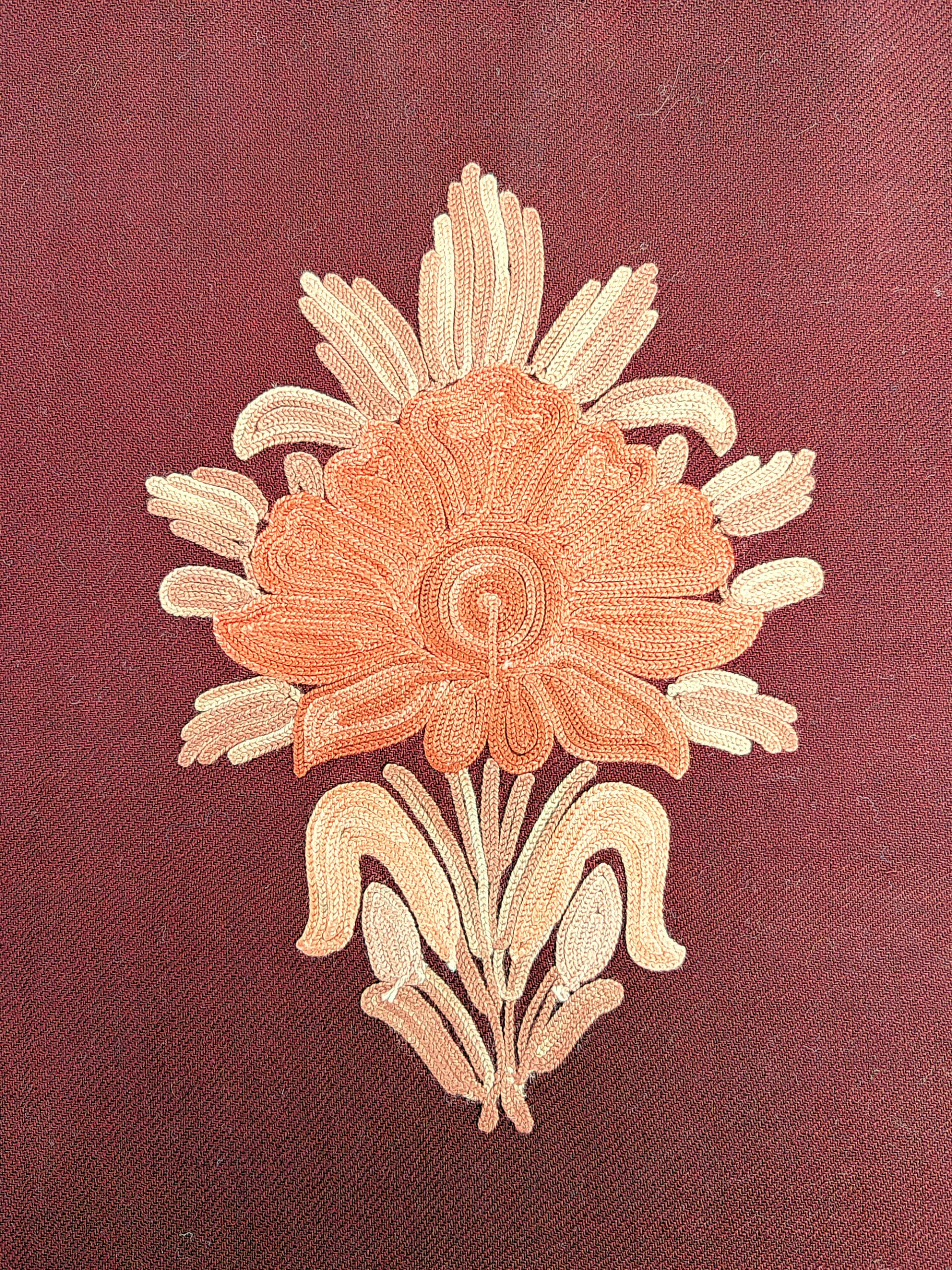 1a-2-600x800 Surkh-e-Gulnaar Aari Embroidered Wool Pheran - Image 4