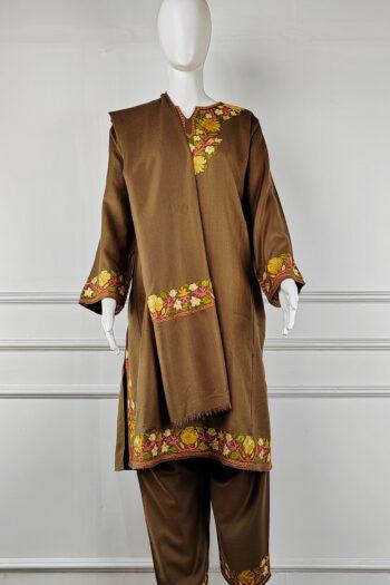 Zarif Aari Embroidered Wool Pheran