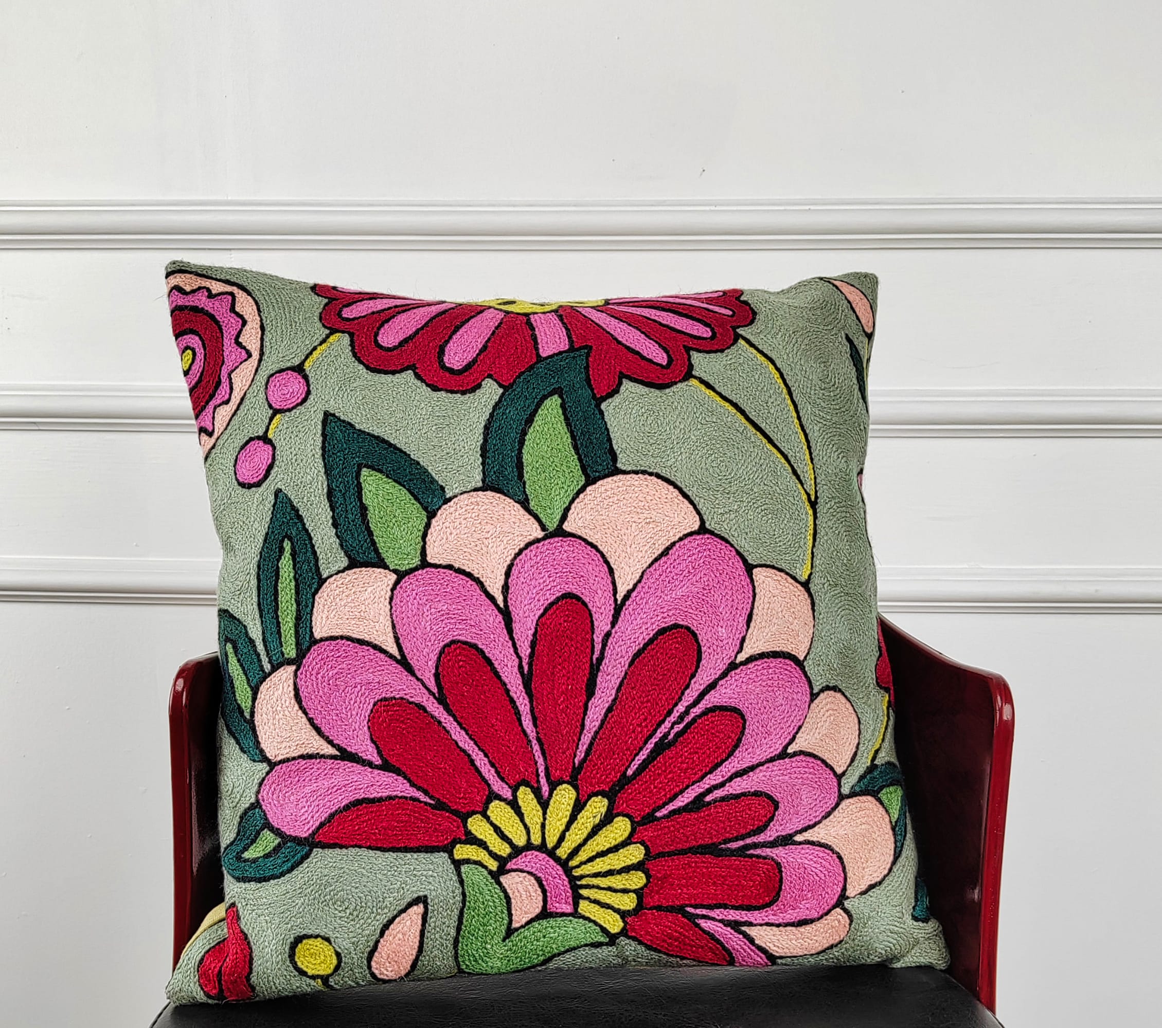 1b-600x531 Rosette Garden Kashmiri Wool Cushion Cover