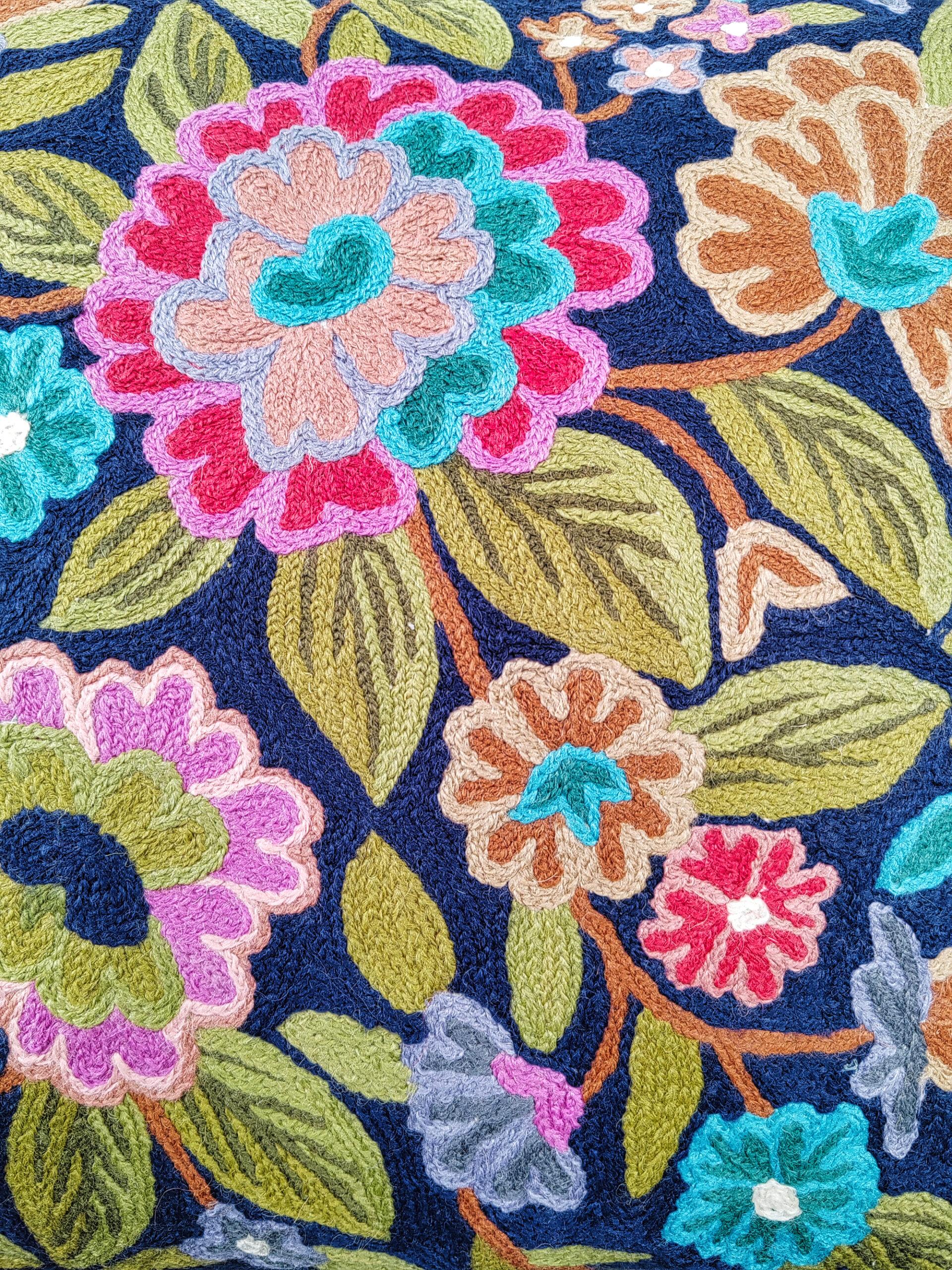 IMG_20251208_144523-600x800 Midnight Meadow Kashmiri Wool Cushion Cover - Image 3