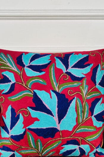 Crimson Canopy Kashmiri Cushion Cover