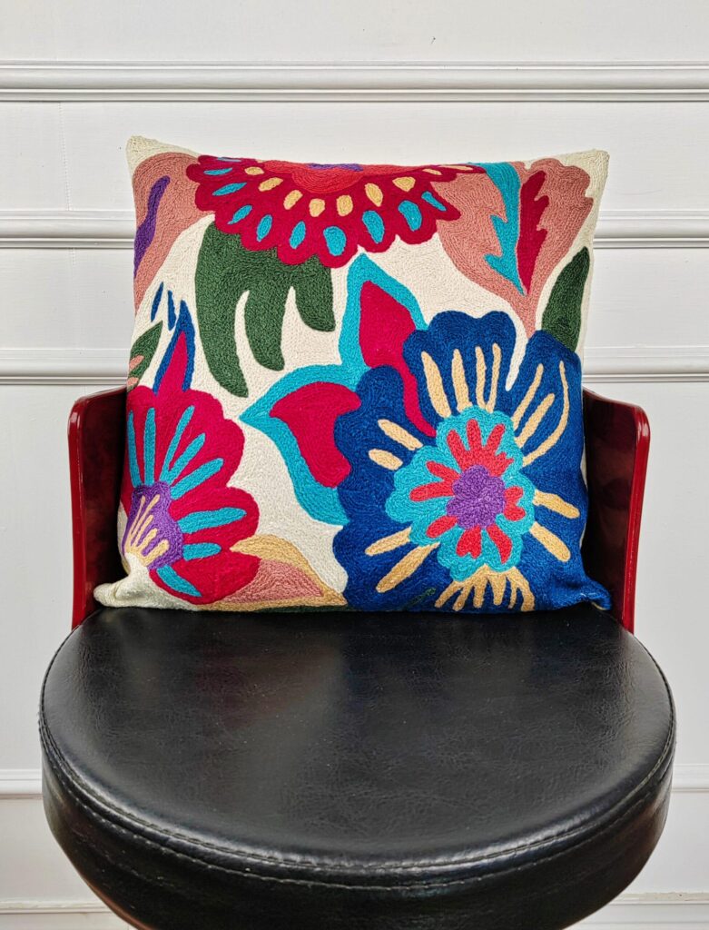 Festival Petals Kashmiri Cushion Cover