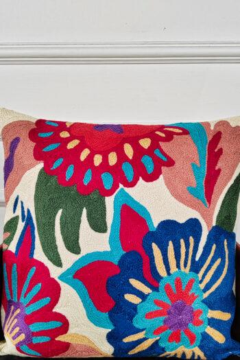 Festival Petals Kashmiri Cushion Cover