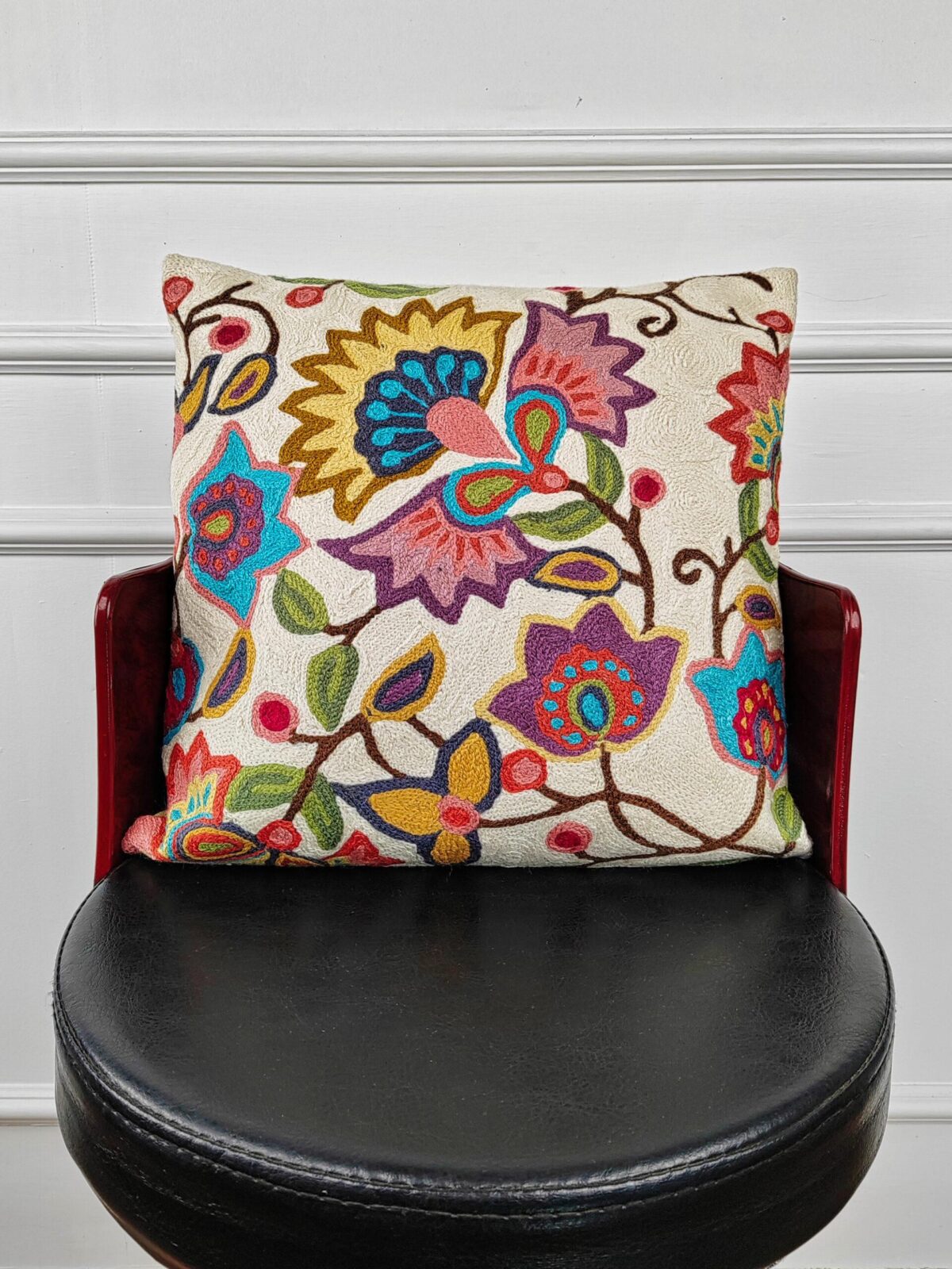 Heirloom Vine Kashmiri Cushion Cover