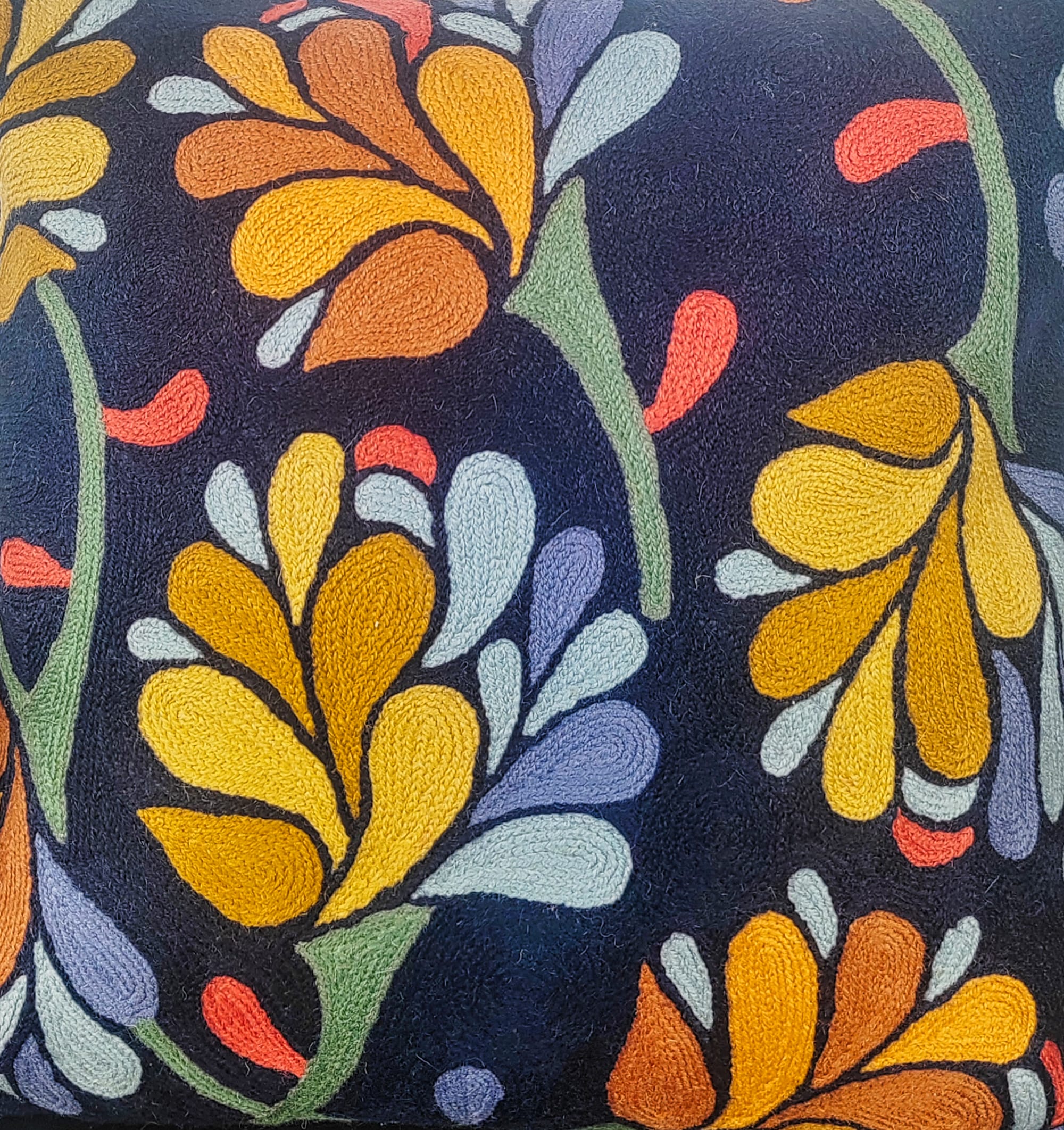 IMG_20251210_130733-600x637 Midnight Marigold Cascade Kashmiri Cushion Cover - Image 3