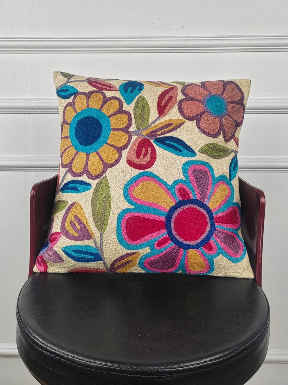 Ivory Garden Harmony Kashmiri Cushion Cover