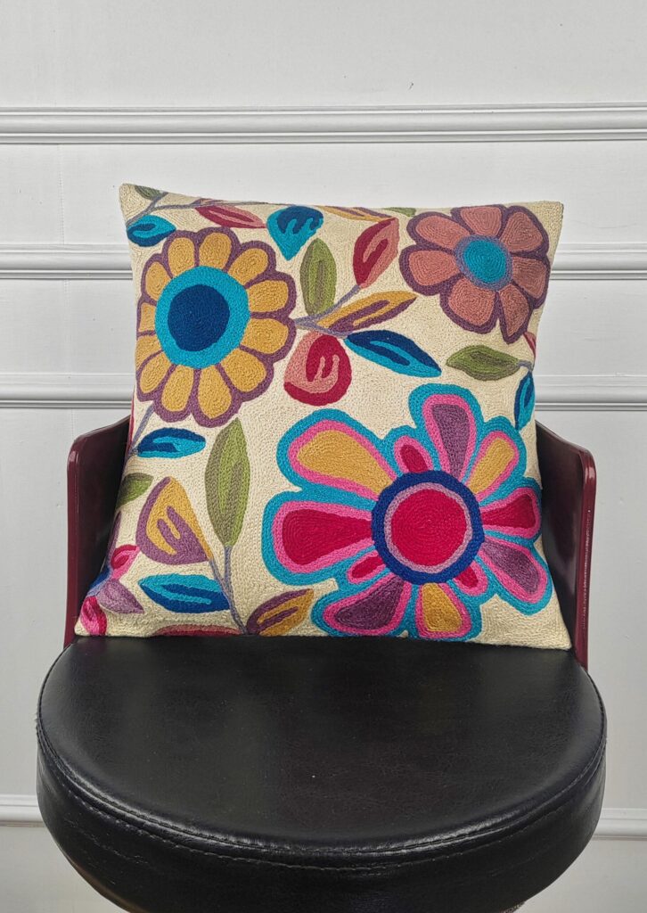 Ivory Garden Harmony Kashmiri Cushion Cover