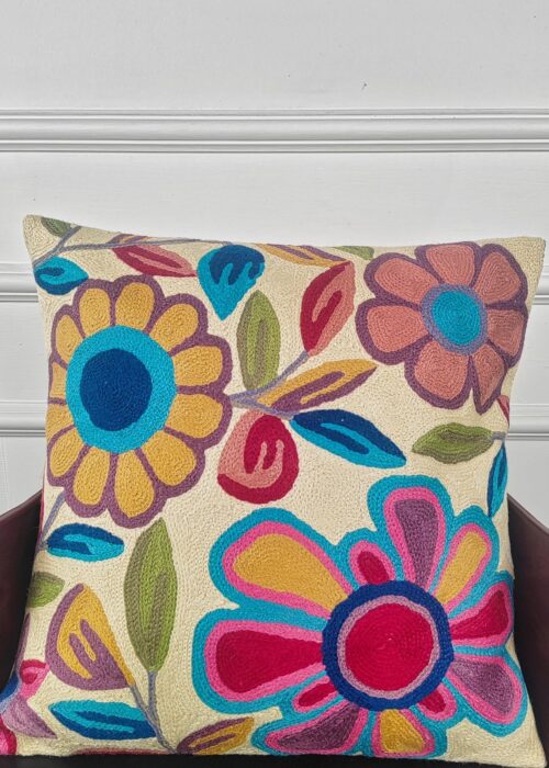 Ivory Garden Harmony Kashmiri Cushion Cover