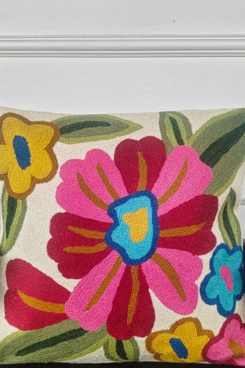 Petal Bloom Kashmiri Cushion Cover