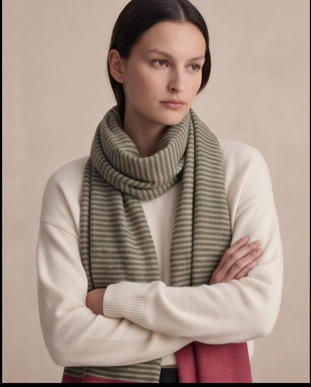 Heritage Pashmina® Gulnaar Meadowline Handwoven Scarf