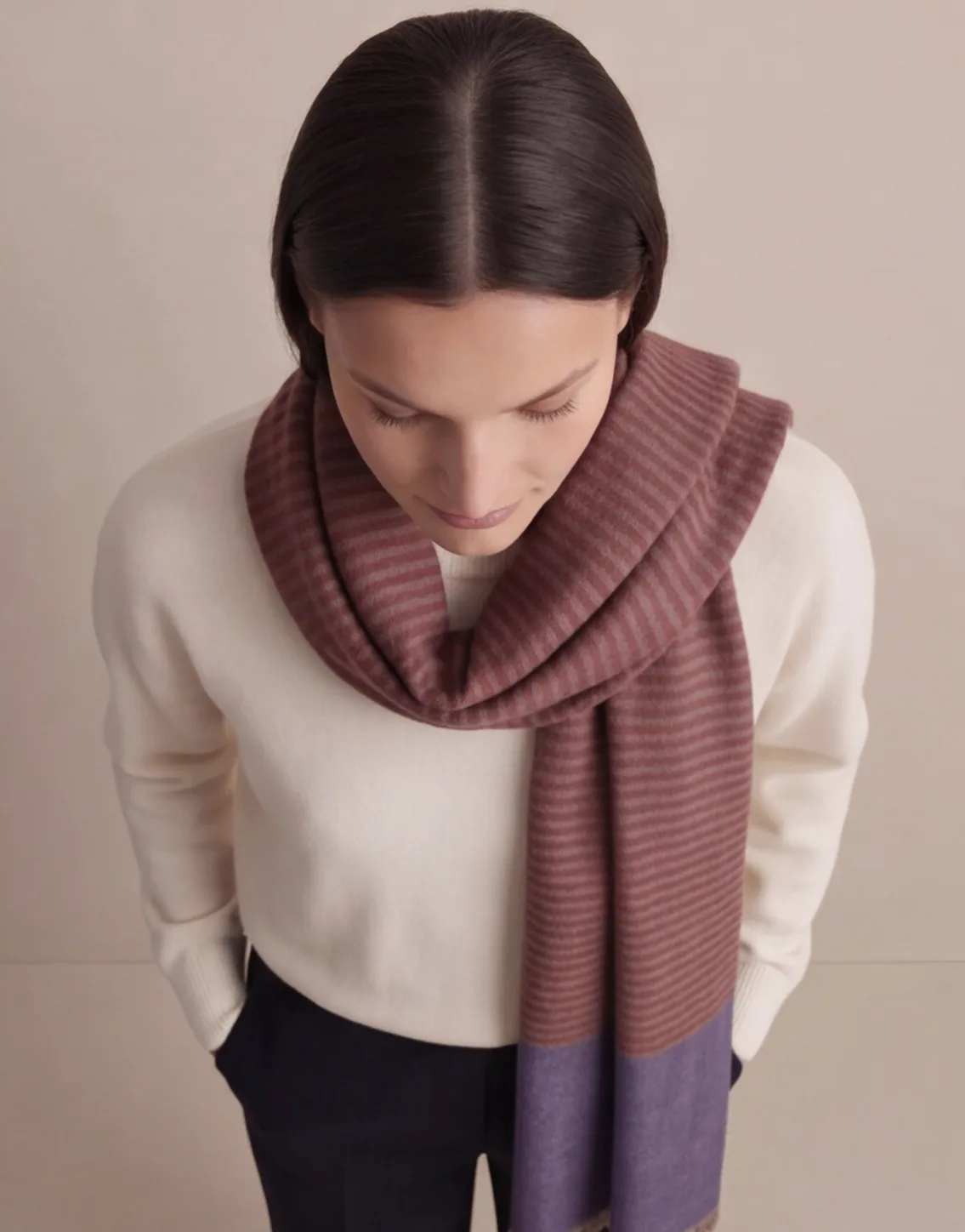 Heritage Pashmina® Sukhan Dusk Handwoven Scarf