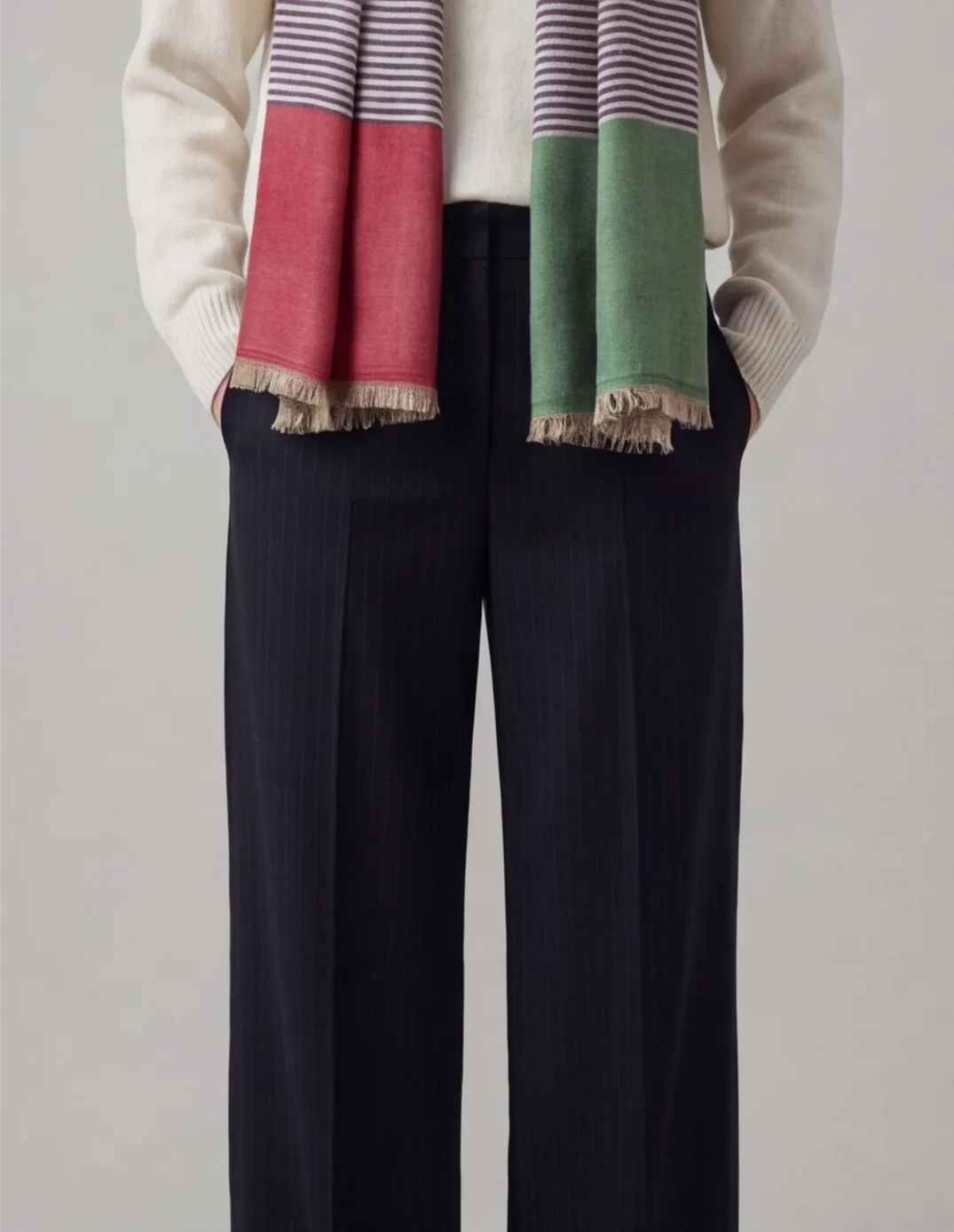 Heritage Pashmina® Nava Stripe Handwoven Scarf