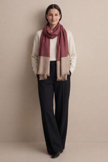 Heritage Pashmina® Laal Sada Handwoven Scarf