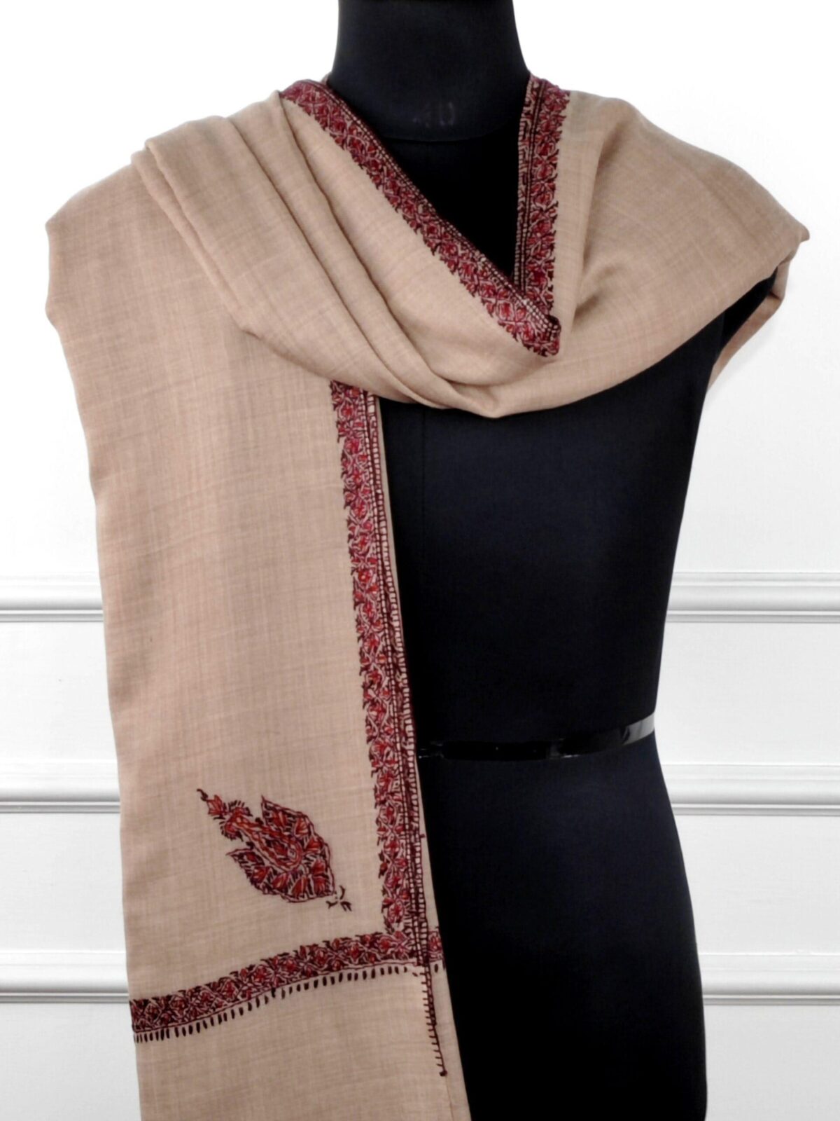 Rang-e-Sozni Merino Shawl