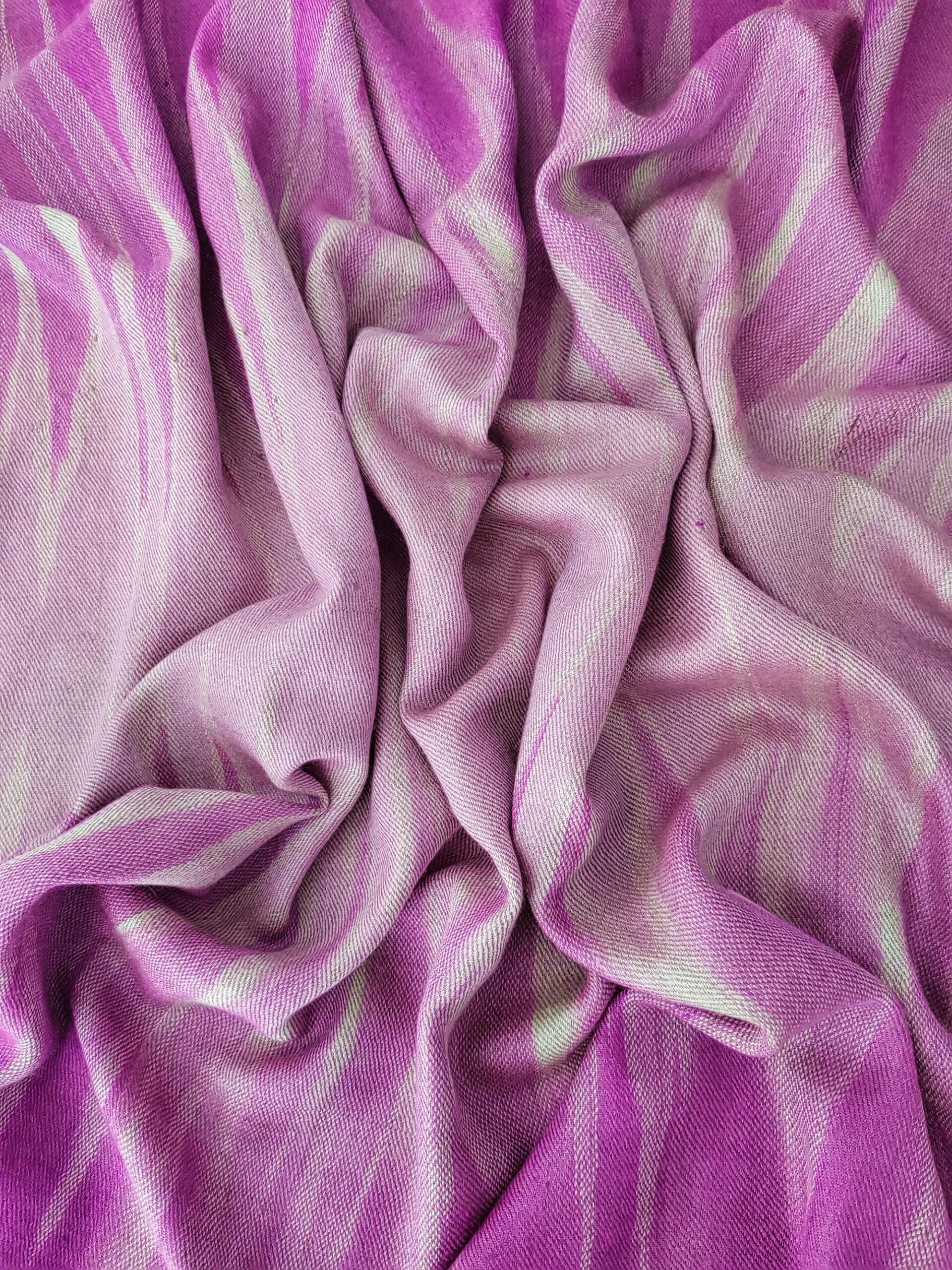 2c-600x800 Heritage Pashmina® Orchid Haze Kashmiri Ikat Scarf - Image 3