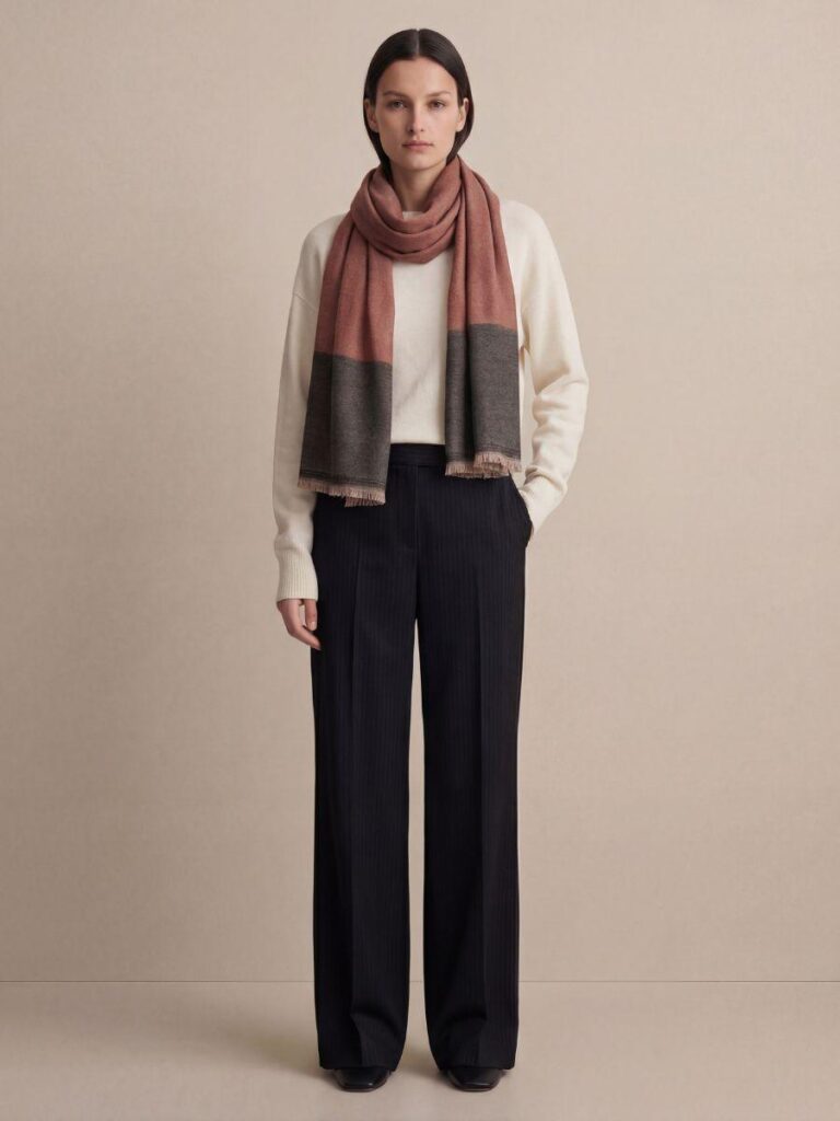 Heritage Pashmina® Zamana Ash Handwoven Scarf