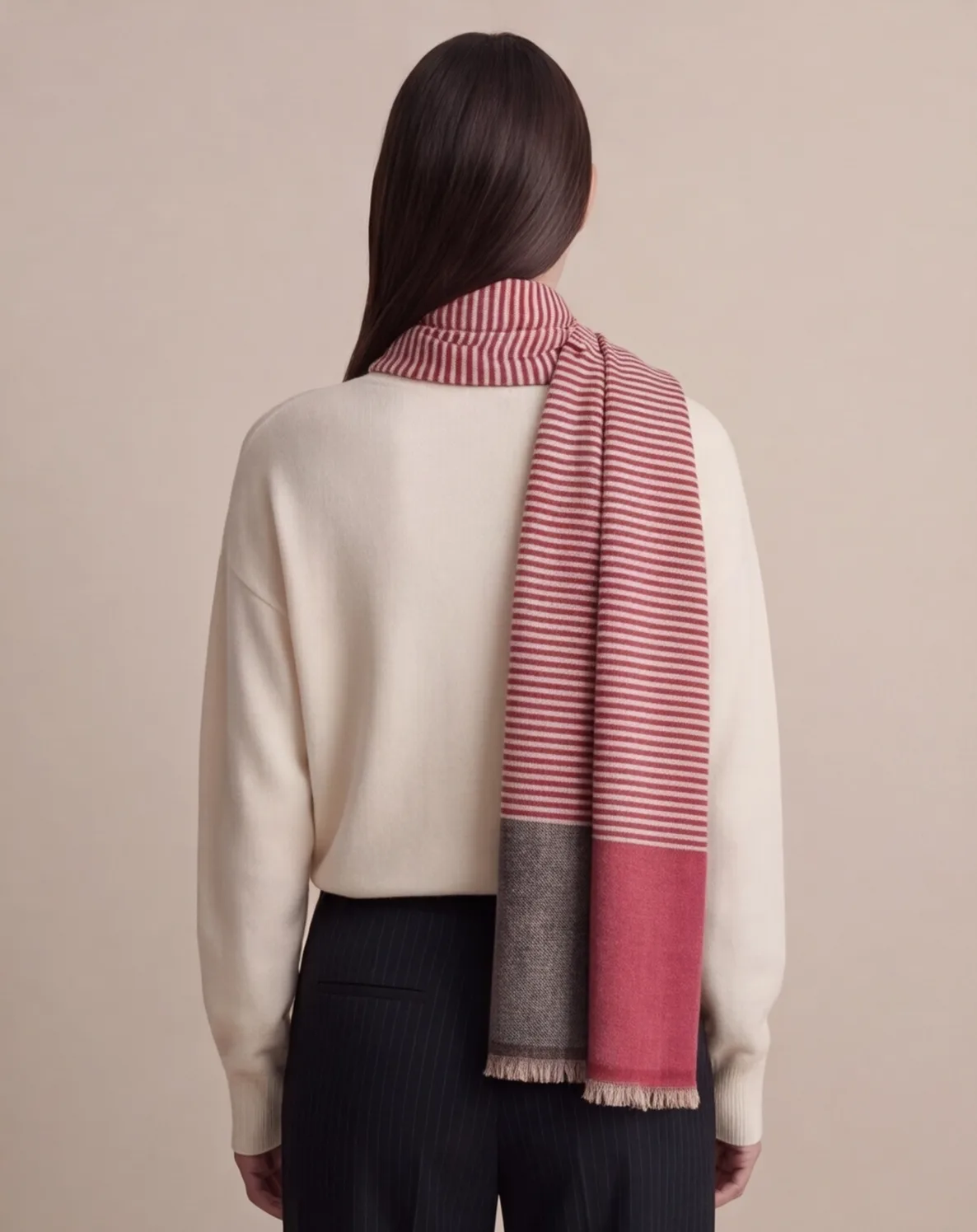 Heritage Pashmina® Deodar Pinstripe Handwoven Scarf
