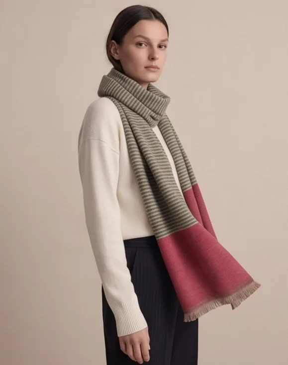 Heritage Pashmina® Gulnaar Meadowline Handwoven Scarf