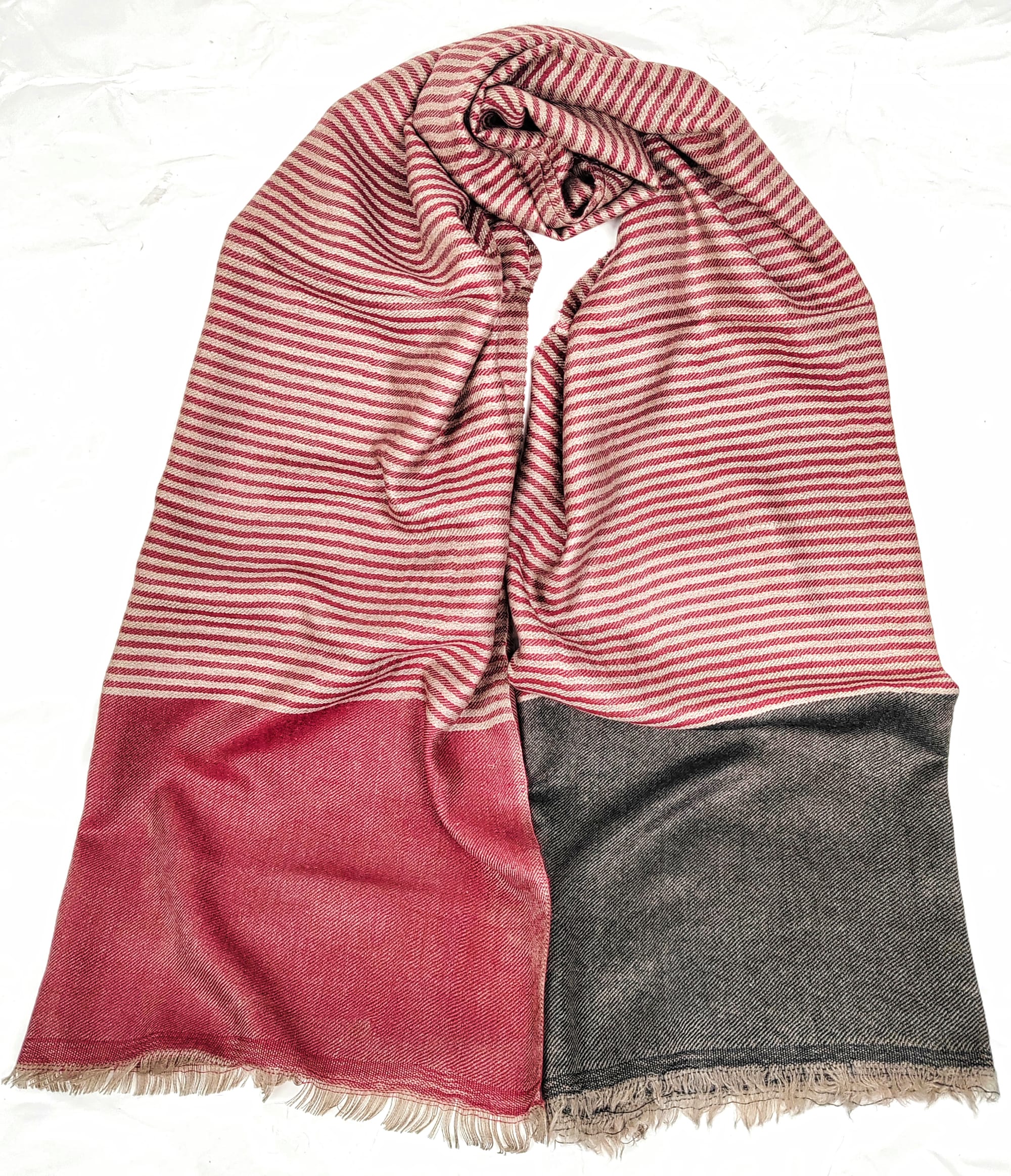 5a-600x698 Deodar Pinstripe Handwoven Cashmere Scarf