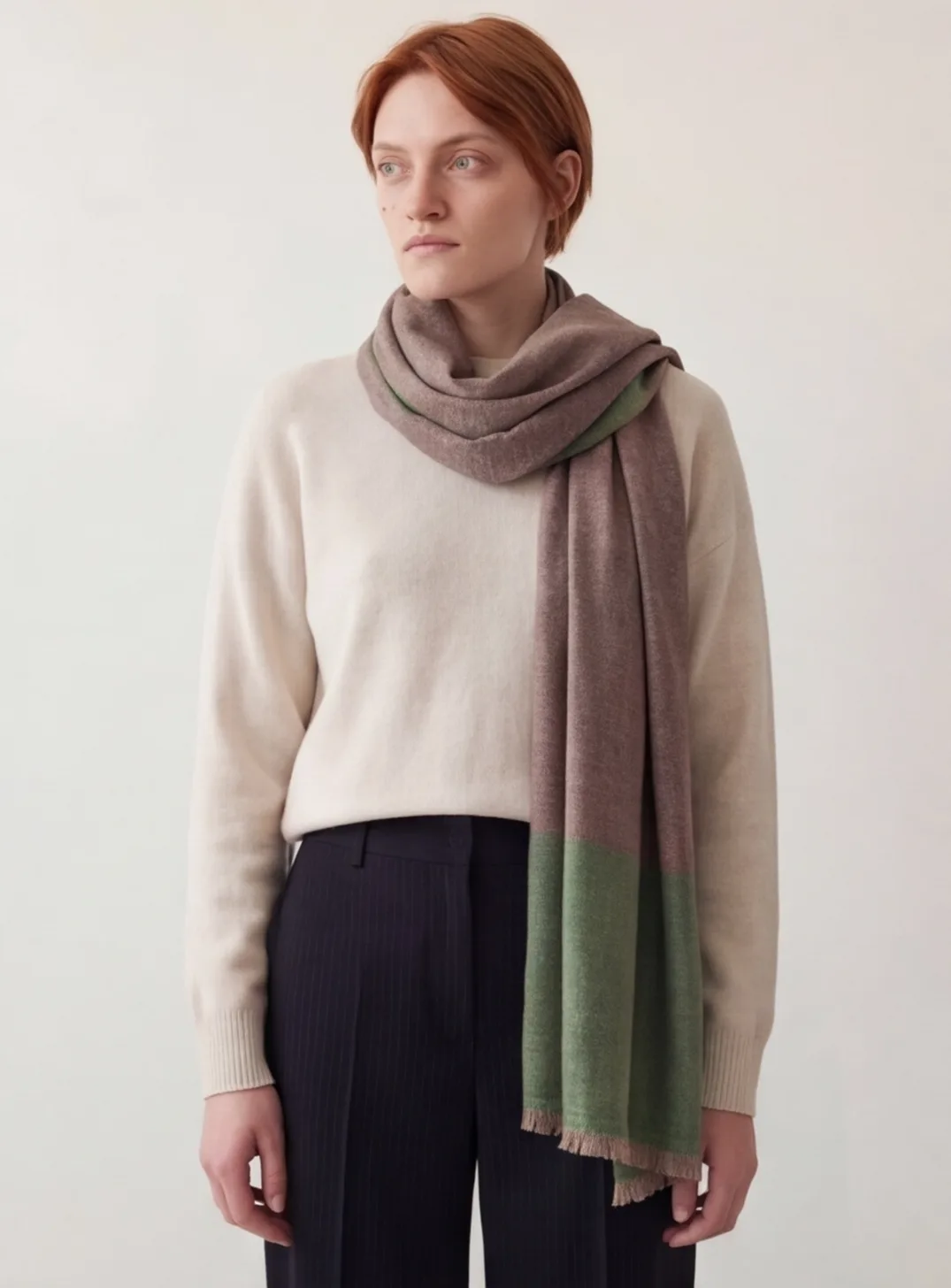 Heritage Pashmina® Silsila Moss Handwoven Scarf