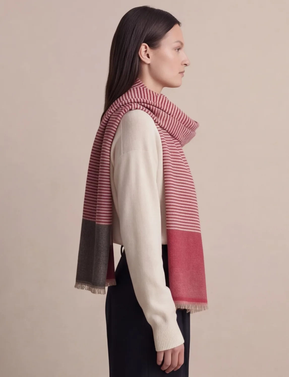 Heritage Pashmina® Deodar Pinstripe Handwoven Scarf