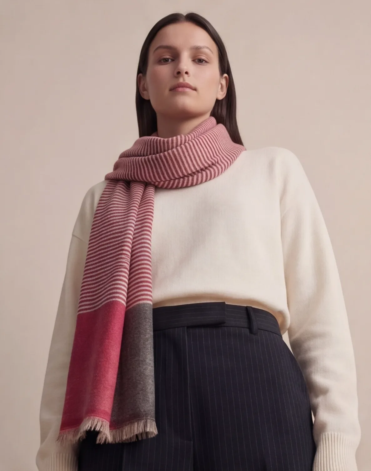 Heritage Pashmina® Deodar Pinstripe Handwoven Scarf
