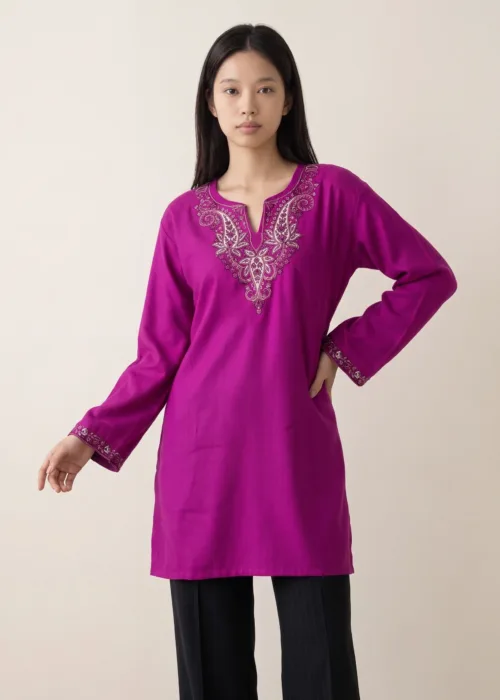 Aurette Vine Kashmiri Short Kurti