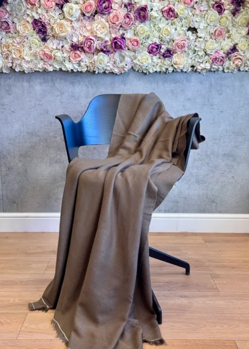Brown Cashmere Throw/Blanket