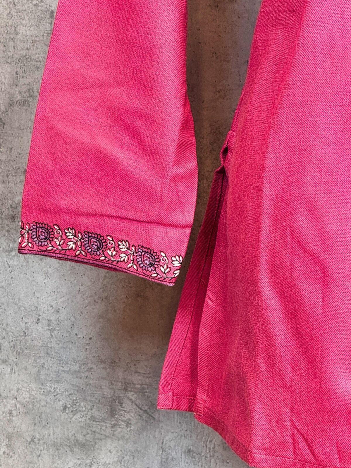 Rose Radiance Kashmiri Short Kurti