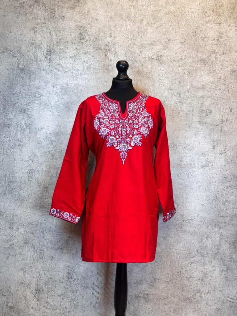 Naqqashi Bloom Kashmiri Short Kurti