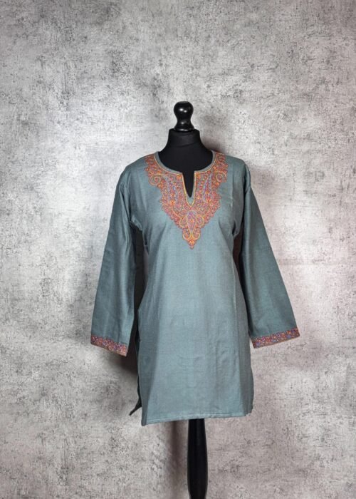 Floral Legacy Kashmiri Short Kurti