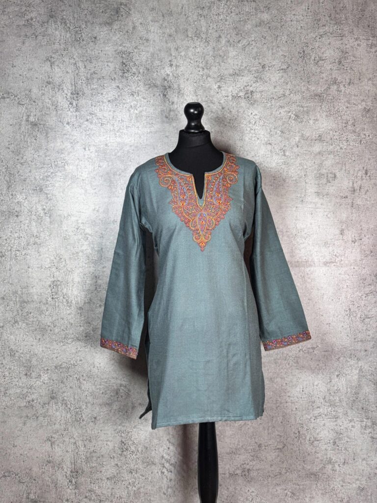 Floral Legacy Kashmiri Short Kurti