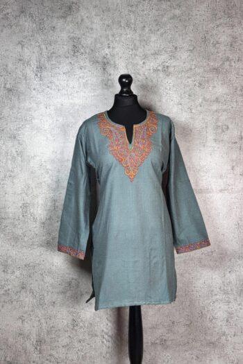 Floral Legacy Kashmiri Short Kurti
