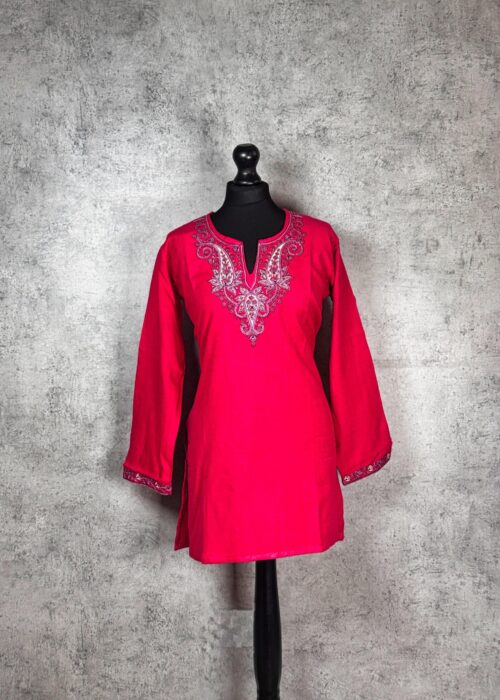 Ornate Bloom Kashmiri Short Kurti