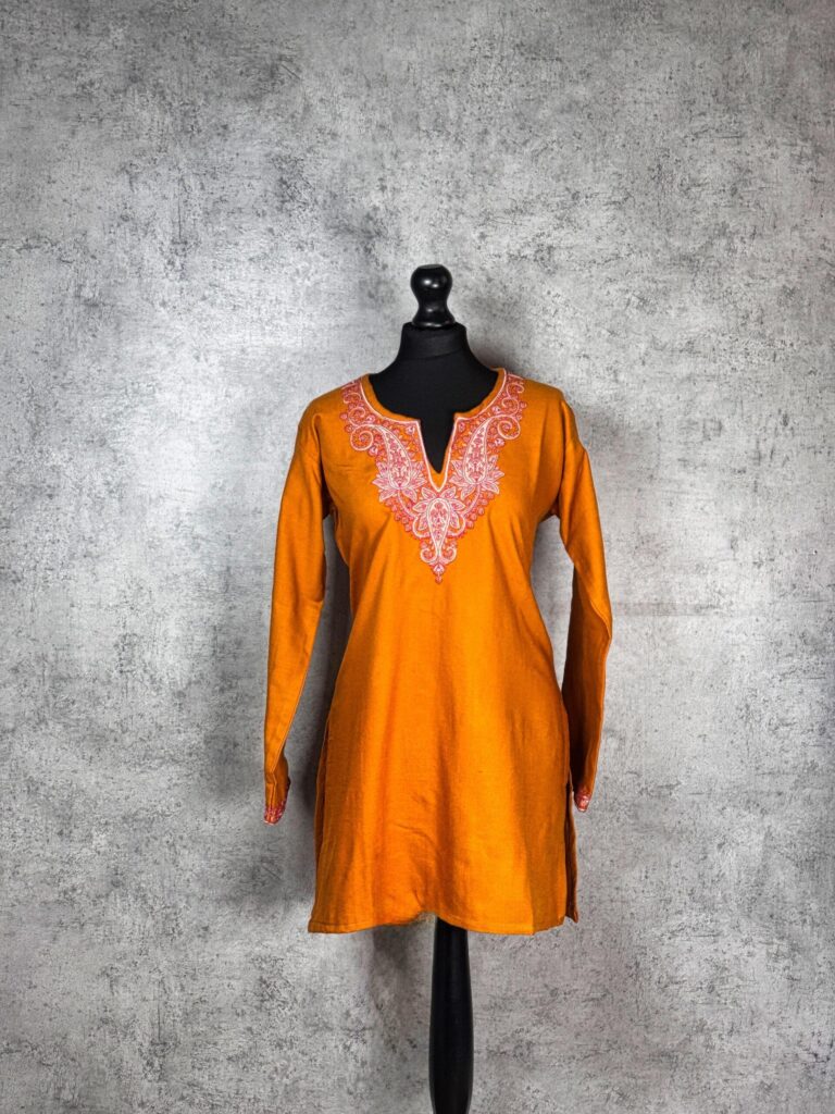 Sunlit Valley Kashmiri Short Kurti