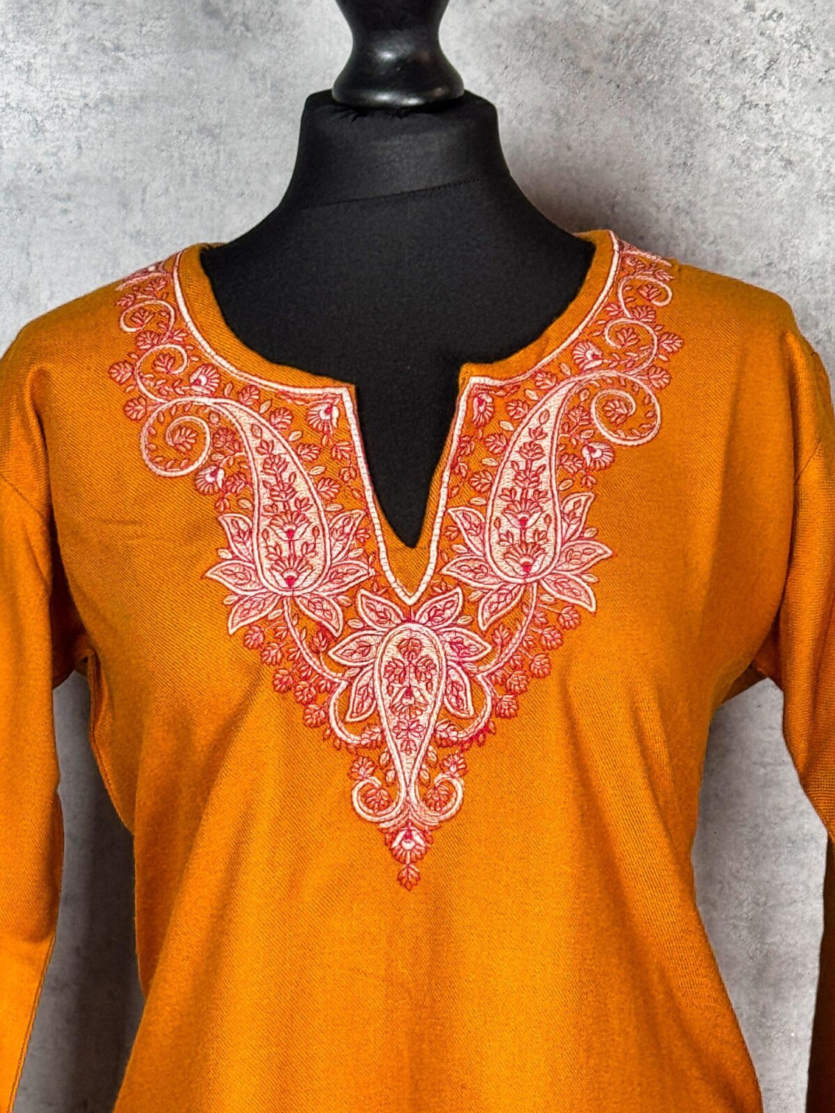 Sunlit Valley Kashmiri Short Kurti