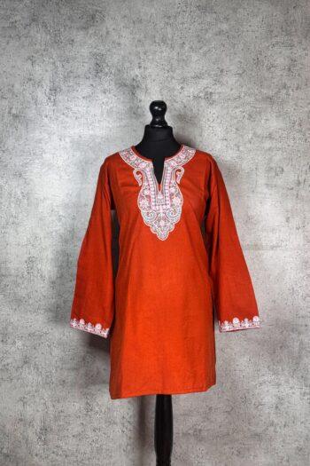 Harvest Whisper Kashmiri Short Kurti