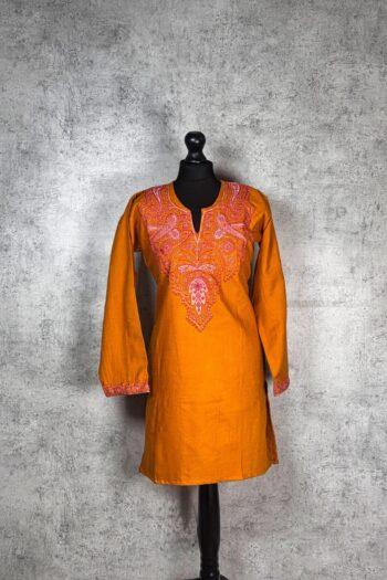 Marigold Reverie Kashmiri Short Kurti