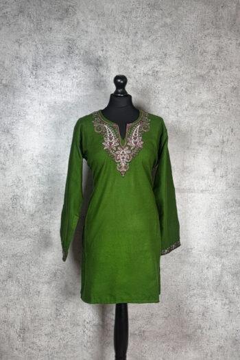 Jadevine Embroidered Kashmiri Kurti