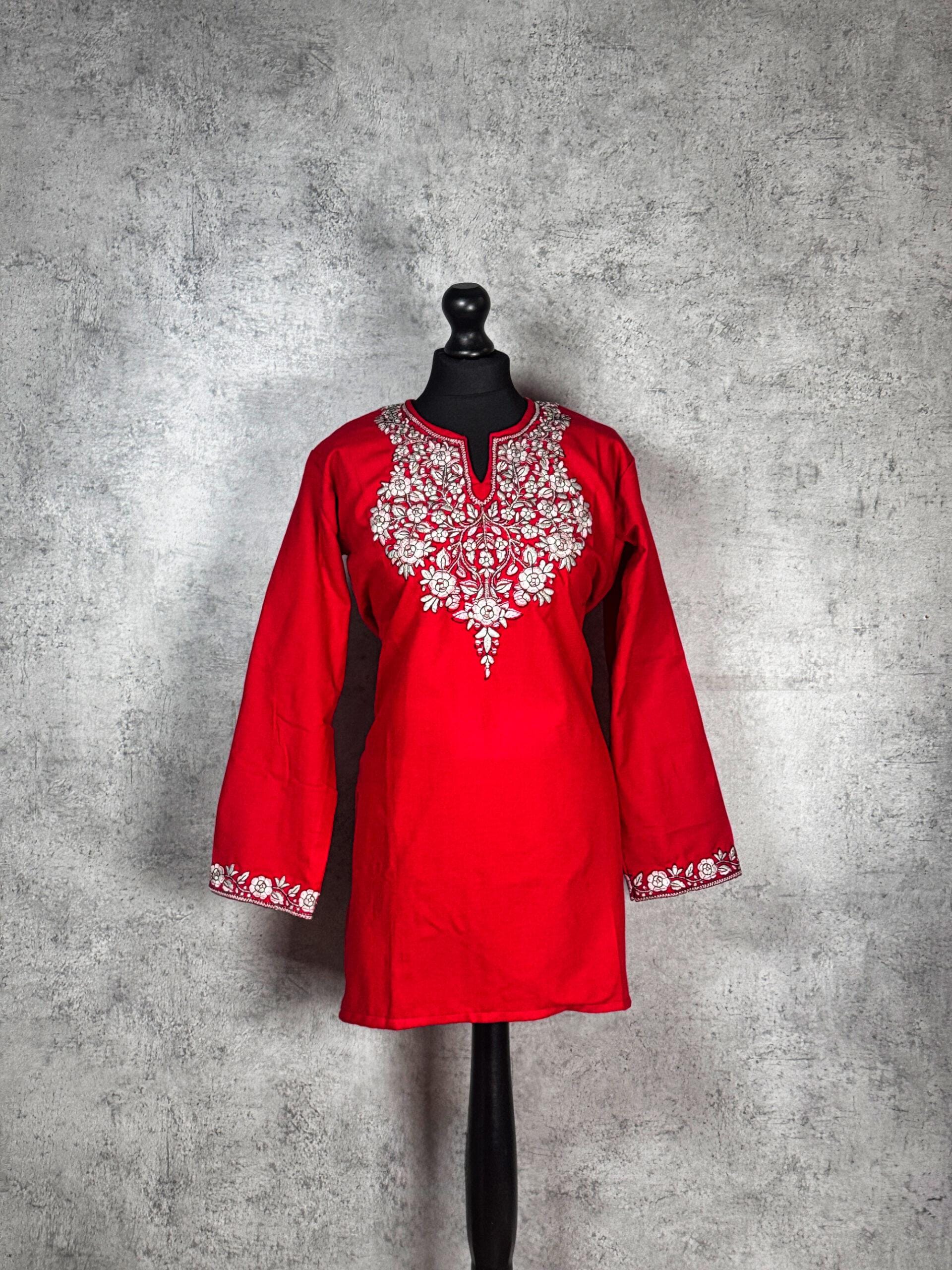 IMG_8163-scaled-700x933 Silkflora Kashmiri Short Kurti